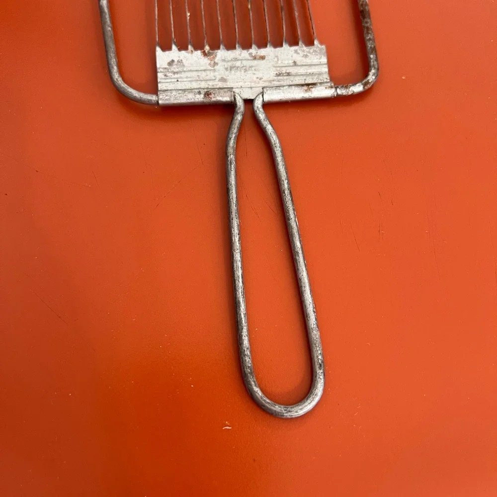 VTG‎ Japan Serrated Wire Cheese Tomato Slicer Metal Kitchen Tool Retro 10 Inch